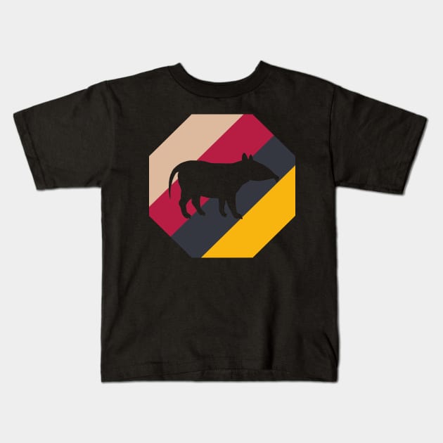 random Tapir Design Jungle Flachlandtapir Kids T-Shirt by FindYourFavouriteDesign